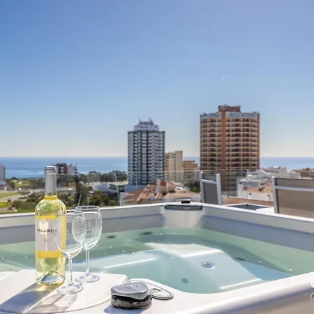 Oasis Mar - Floor With Private Seaview Hot Tub Lejlighed Portimão